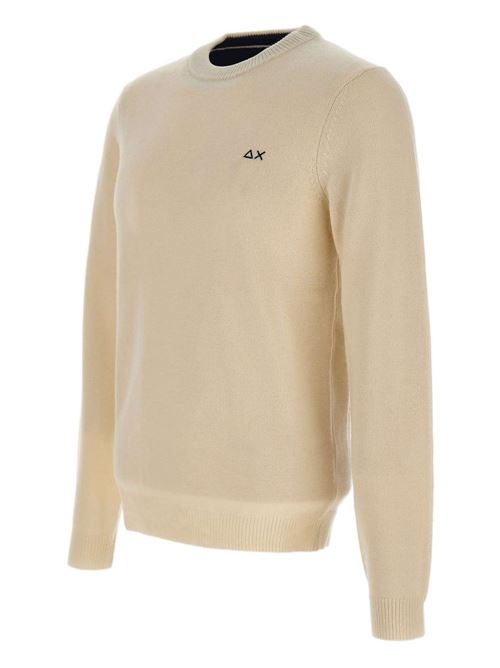 Maglia uomo girocollo bianco panna SUN 68 | K4511031